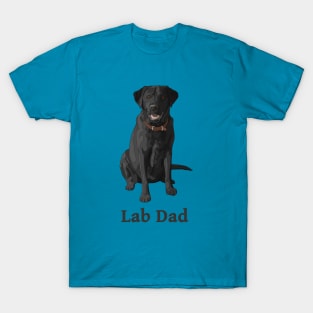 Lab Dad Black Labrador Retriever T-Shirt